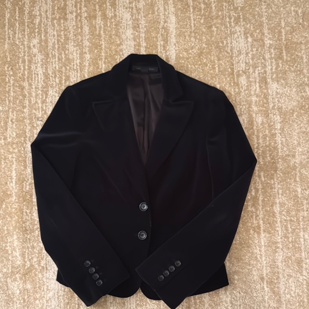 Express Brand |Women's Black Velvet Blazer | SZ 6